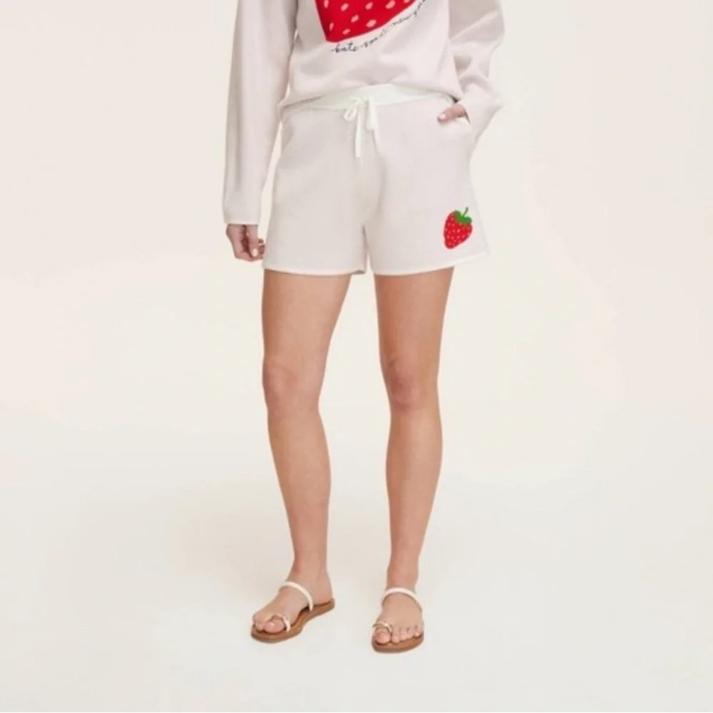 NWT kate spade new york x Target Embroidered Strawberry Sweater Shorts